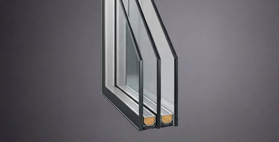 Edge of a double-glazed sealed unit