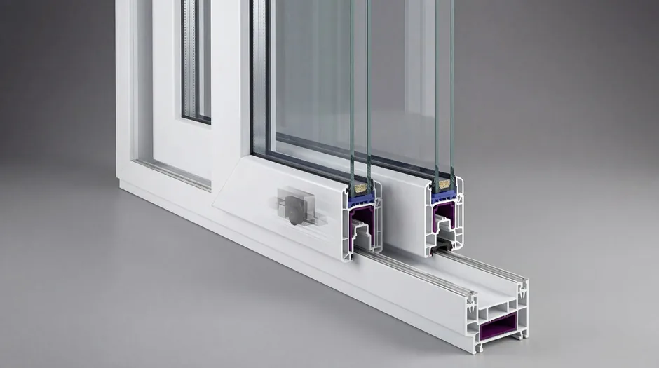 Roller track of a sliding window system