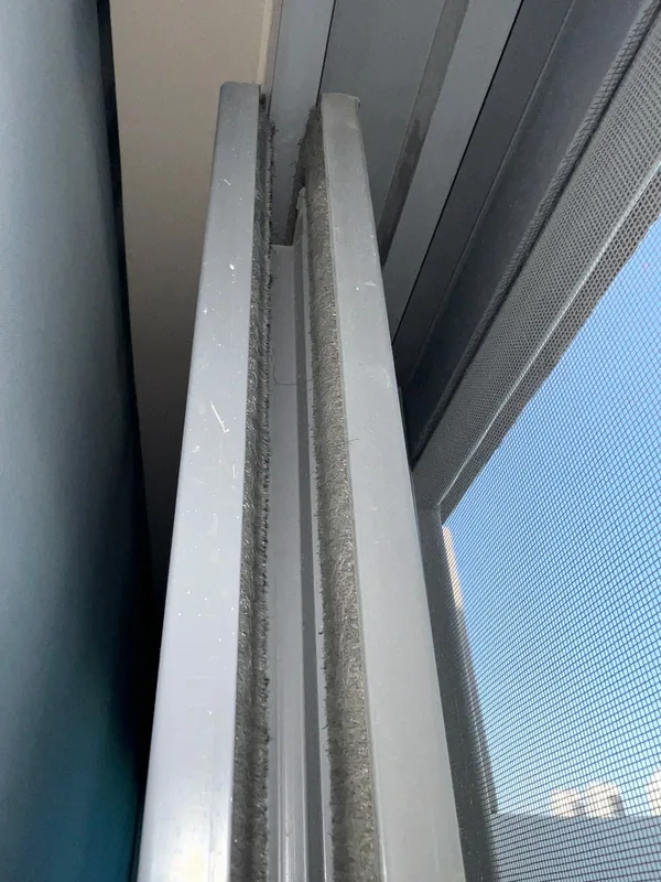 Window frame profile after servicing in Dubai