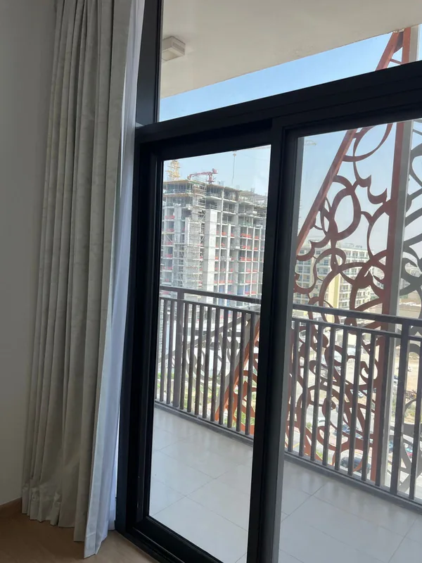 Folding glass doors serviced in a Dubai property