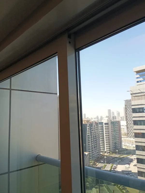 Folding glass doors serviced in a Dubai property