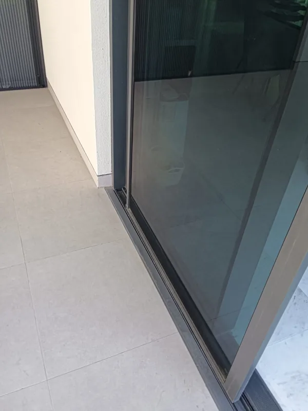 Sliding patio door running smoothly after service in a Dubai villa