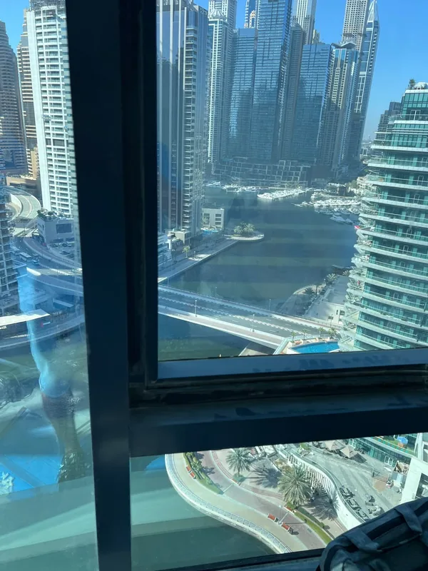 Tilt-and-turn window realigned in a Dubai home