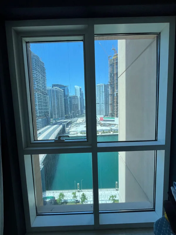 Tilt-and-turn window realigned in a Dubai home