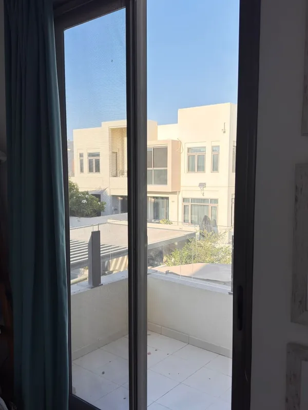 Window with replaced seals in a Dubai high-rise apartment